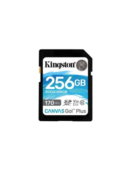 Kingston 256GB SDXC Canvas Go Plus 170R C10 UHS I U3 V30