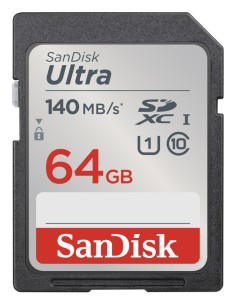 SanDisk Ultra UHS I 64GB SD Card