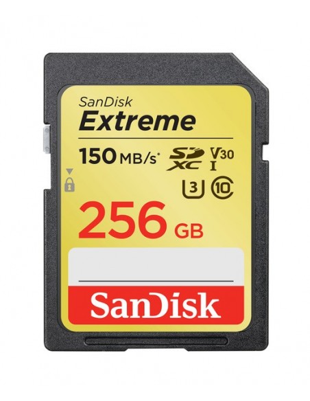 Extreme SDXC Card 256GB 150MB s V30